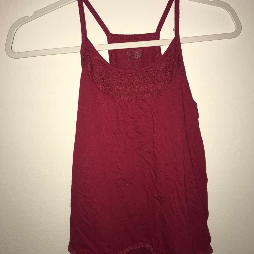 Justice red tank top
